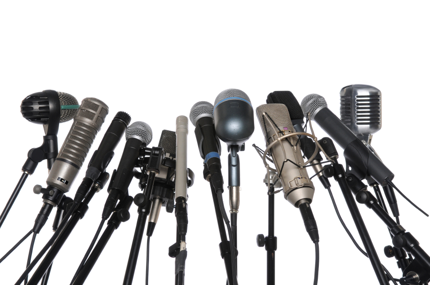 Microphones Over White Background - Careers in Government