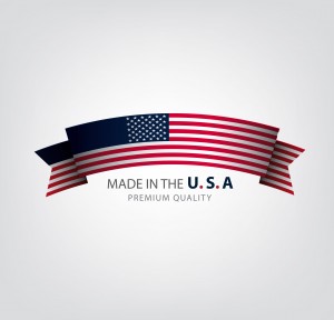 An illustration of a ribbon displaying the American flag colors and design. The text "Made in the U.S.A" and "Premium Quality" is written below the ribbon, symbolizing Public-Private Partnerships. The background is light gray.