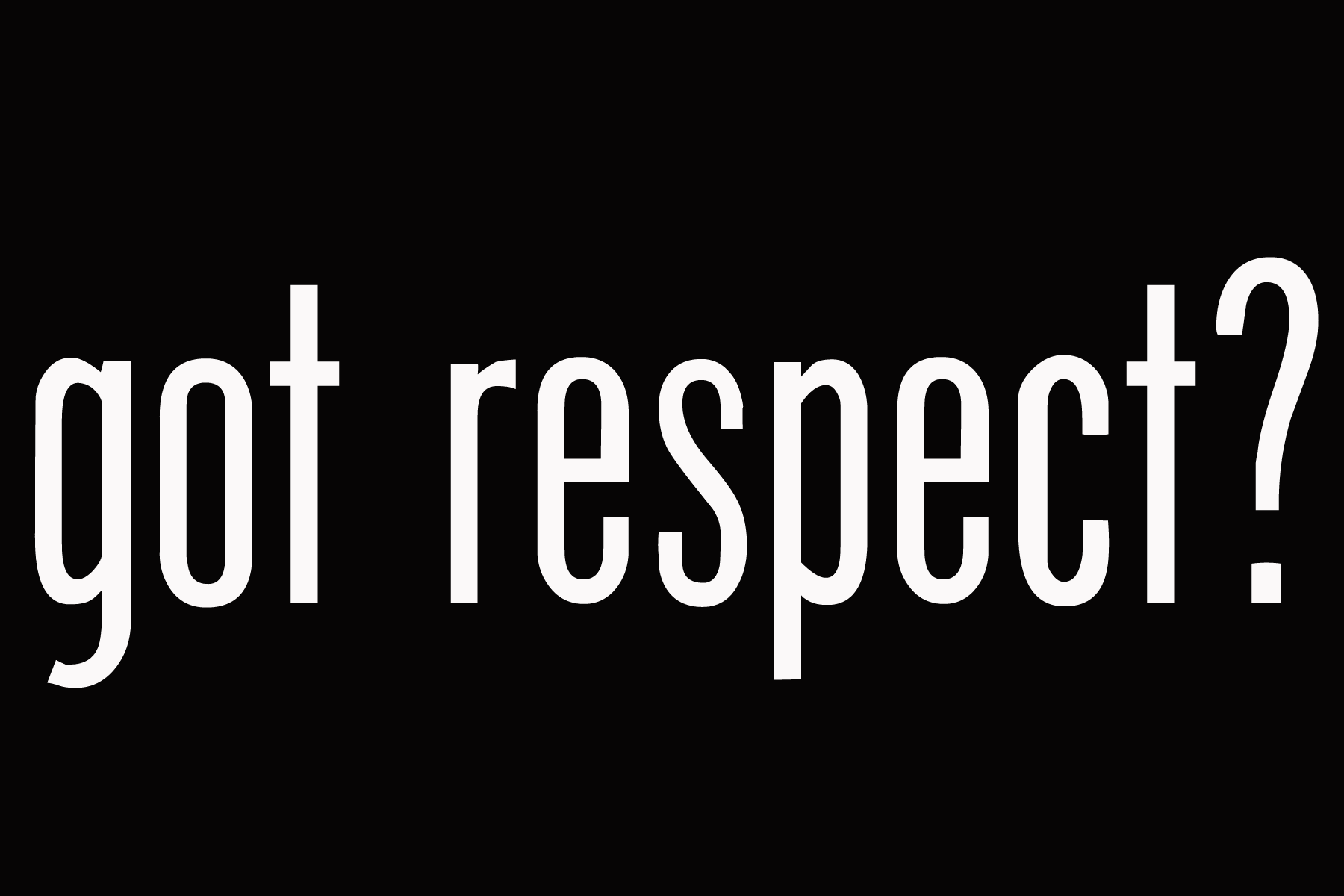 Respect is Reciprocal