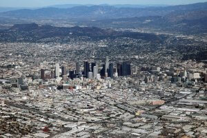 Aerial view of Los Angeles