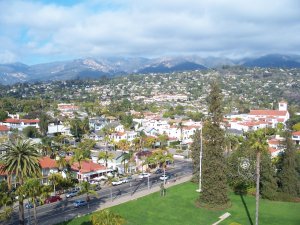 Aerial view of Santa Barbara county