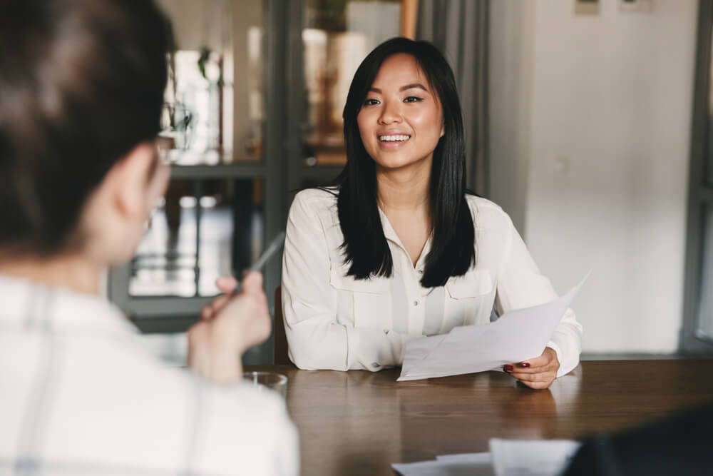 Business,,Career,And,Placement,Concept,-,Joyful,Asian,Woman,Smiling Be Mindful of Your Mental Health During the COVID-19 Pandemic