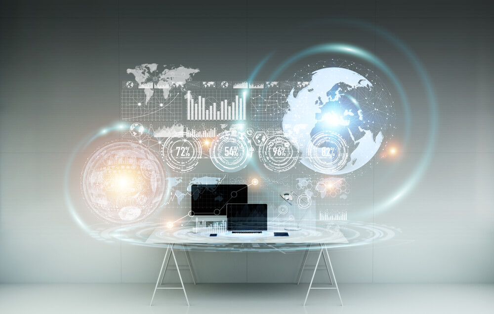 Office,With,Modern,Devices,And,Digital,Datas,On,Hologram,Screens women's leadership