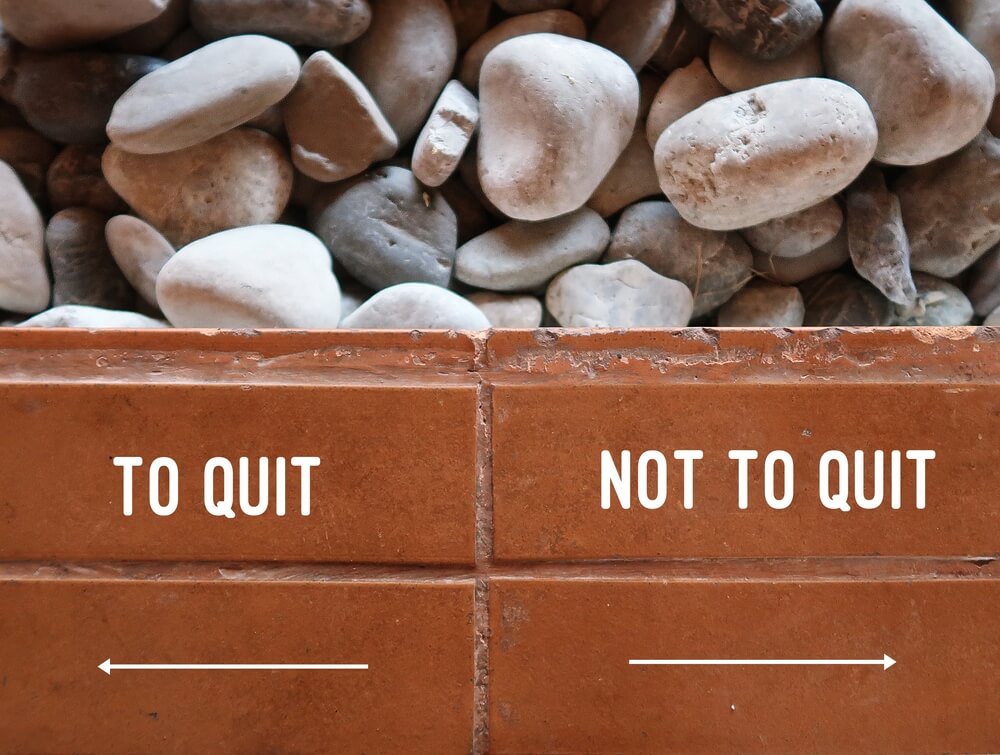 Walk,Way,With,Two,Direction,Sign,To,Quit,Or,Not leadership