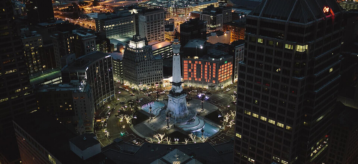 Indiana aerial view