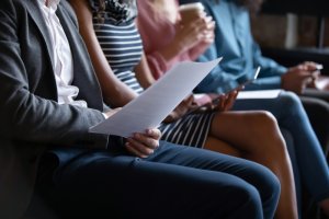 Applicants reviewing for an ongoing job interview