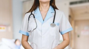 A healthcare professional in uniform