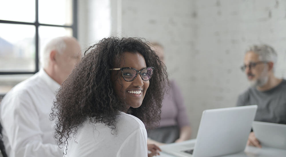 A lady smiling - Greenville - Careers In Government