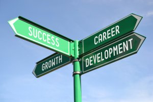 Arrow signs for success, career, development, and growth